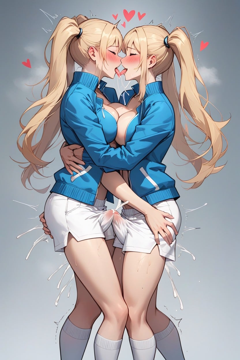Selfcest, Love Eyes, Open Blue Jacket Hentai AI Porn