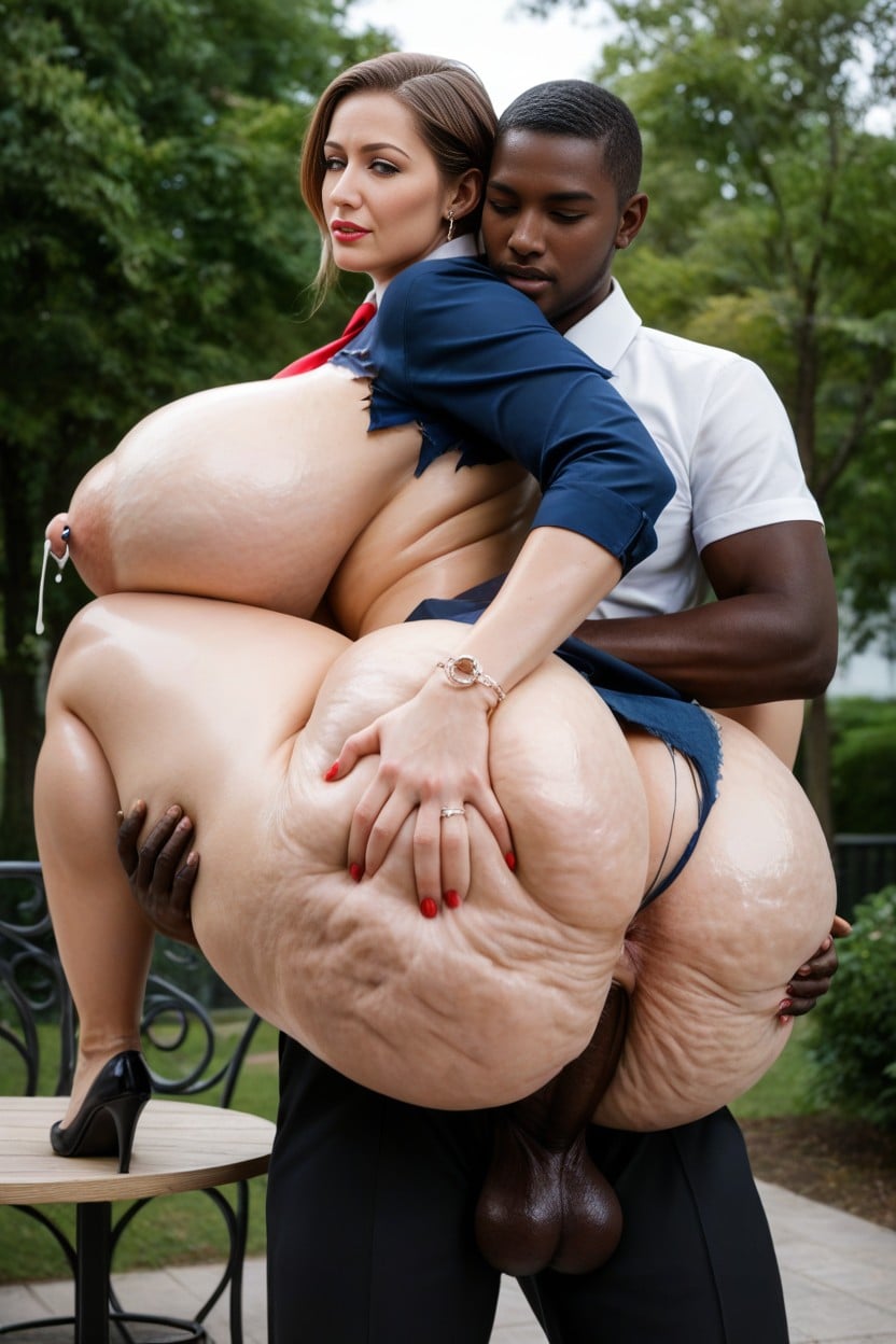 Skinny, Gigantic Ass, Breast Lactating AI Porn