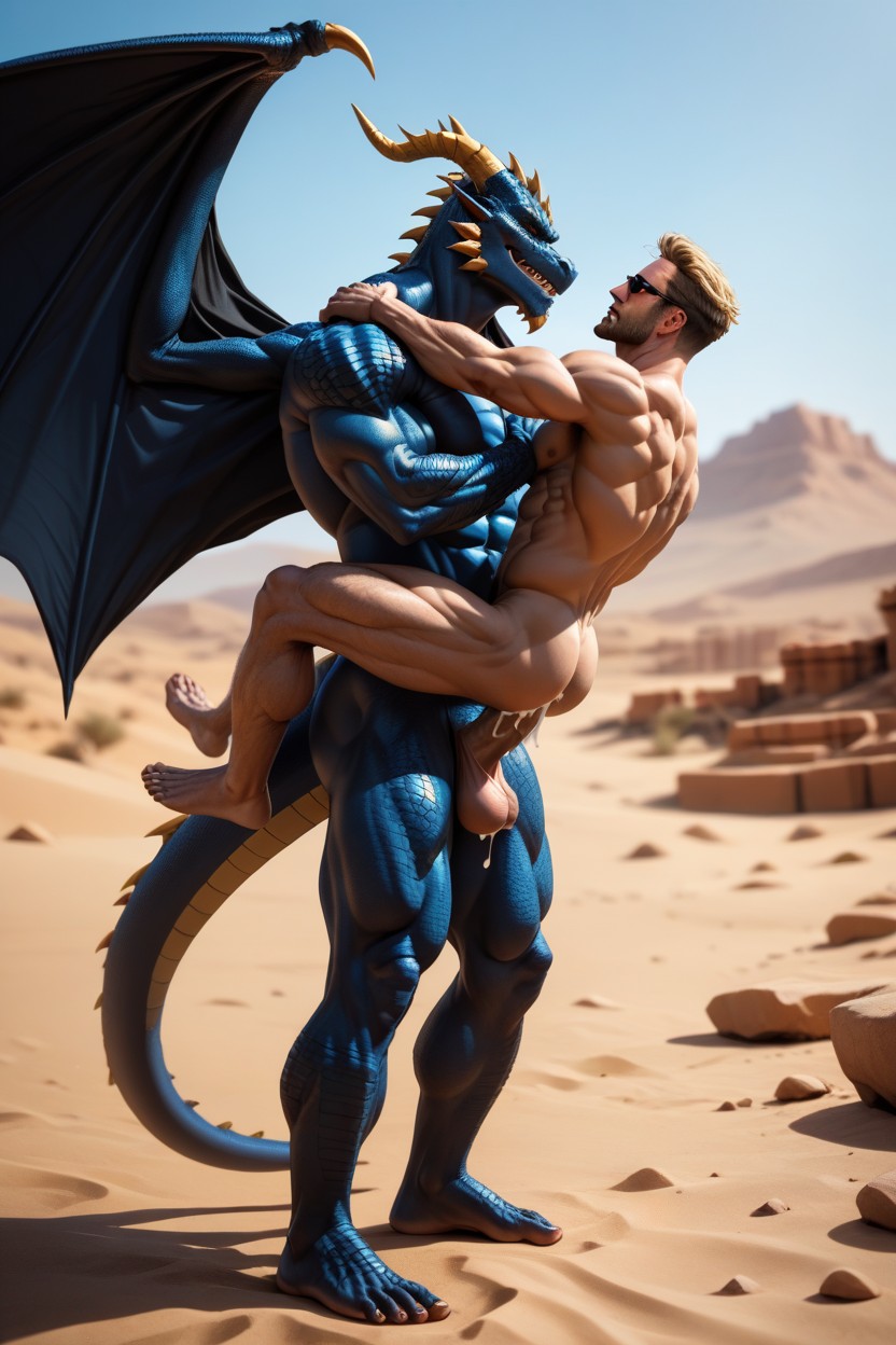 Blonde Hair, Muscular, 18+ AI Gay Porn