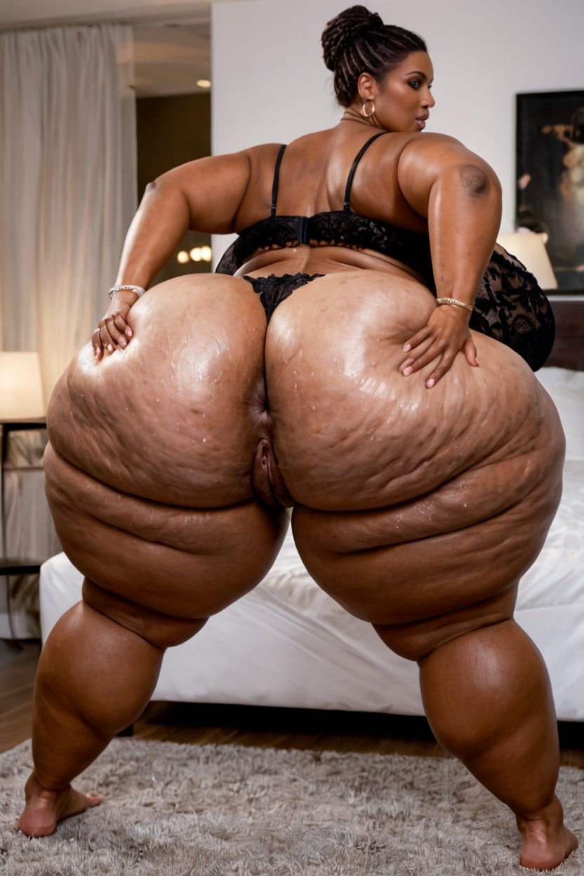 Super Wide Hips Hyper Raised Pussy, Butt Lift Fake Booty, Breast Expansion BBW AI Porn