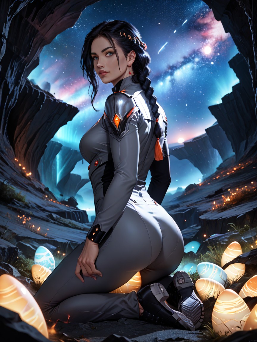 Night Sky, Break, Nebula Hentai AI Porn