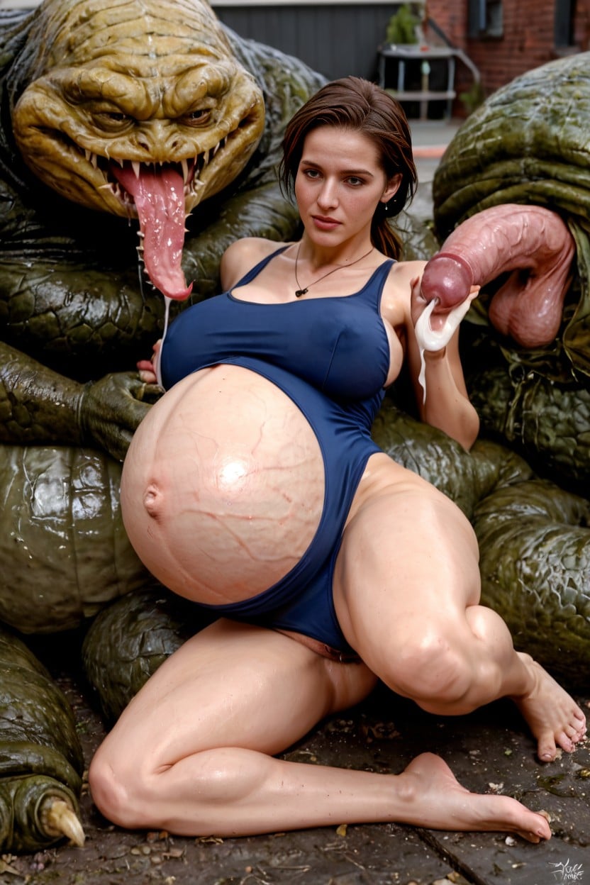 Snake Anaconda Fuck Her Pussy, Massive Pregnant, Hdr AI Porn