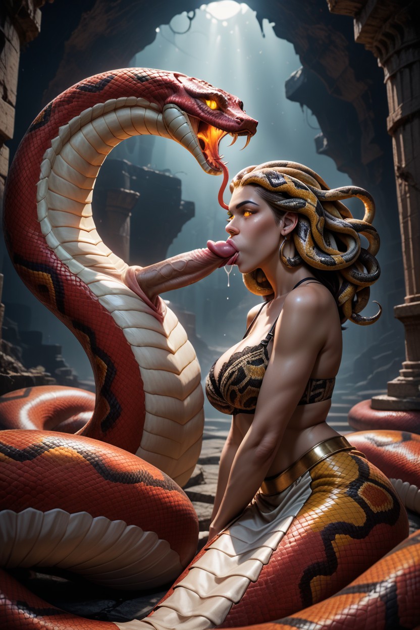 Ruins, Cum Leaking, Realistic Hentai AI Porn