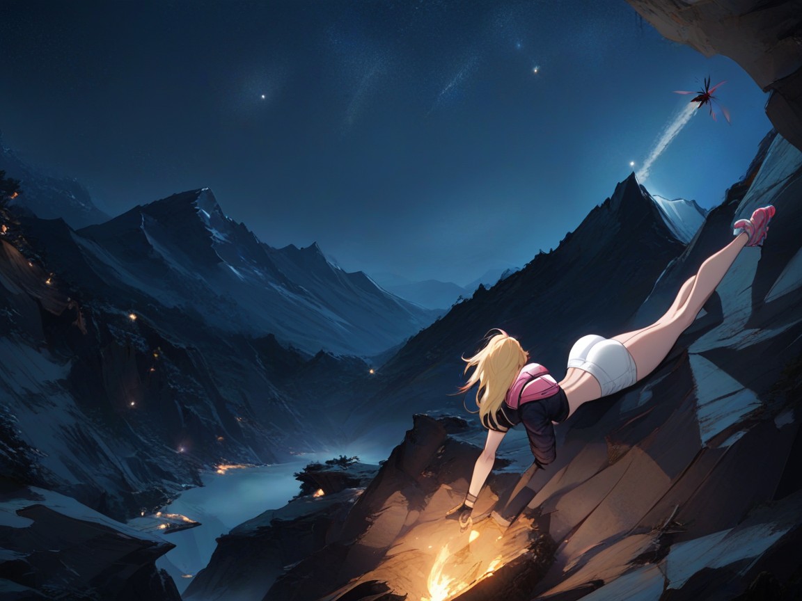 Dimly Lit, Dark, Rounded Ass Hentai AI Porn