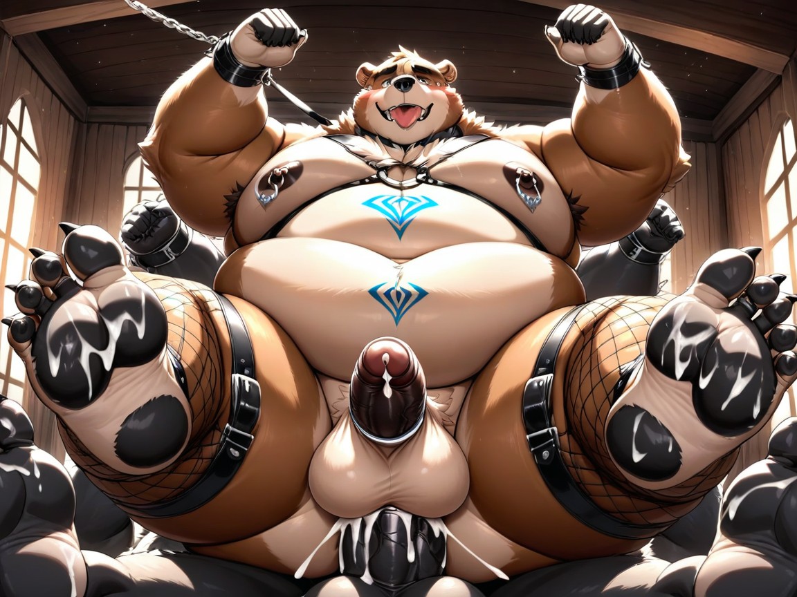 Leash, Face Fuck, Bull Nose Ring Furry AI Porn