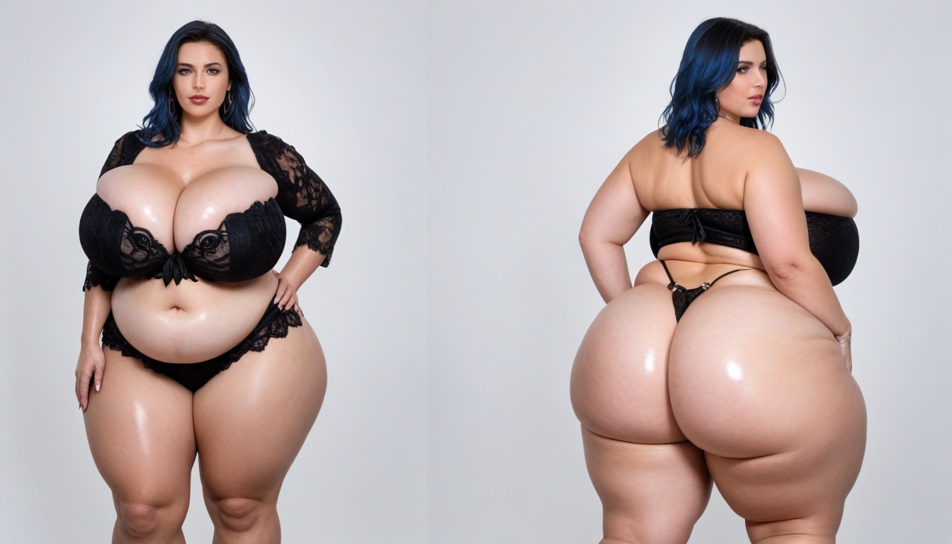 De Pie, Muslos Gruesos, Extremadamente Pesado En La Parte Inferior Porno BBW IA