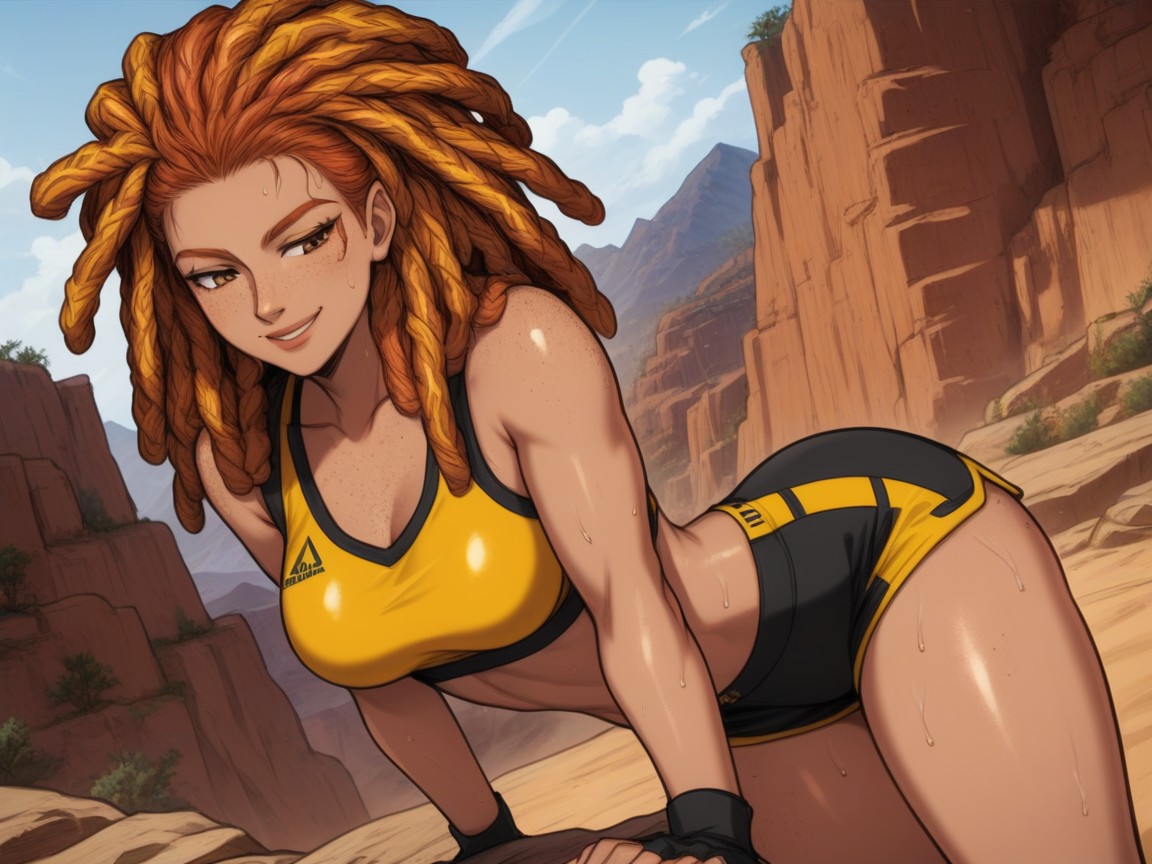 Woman Looking Away, Ass Depth Low, Rounded Chest Width Hentai AI Porn