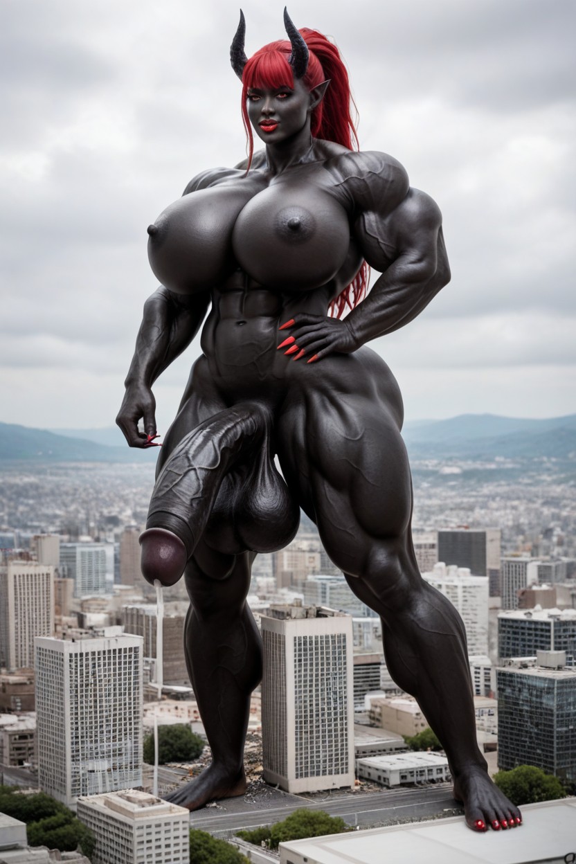 Venom Skin, Hourglass Figure, 城市 人妖AI黃片
