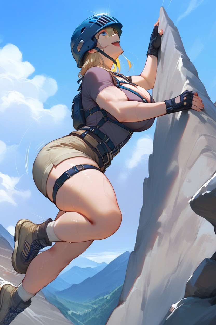 Skinny, Sky, Blue Sky Hentai AI Porn