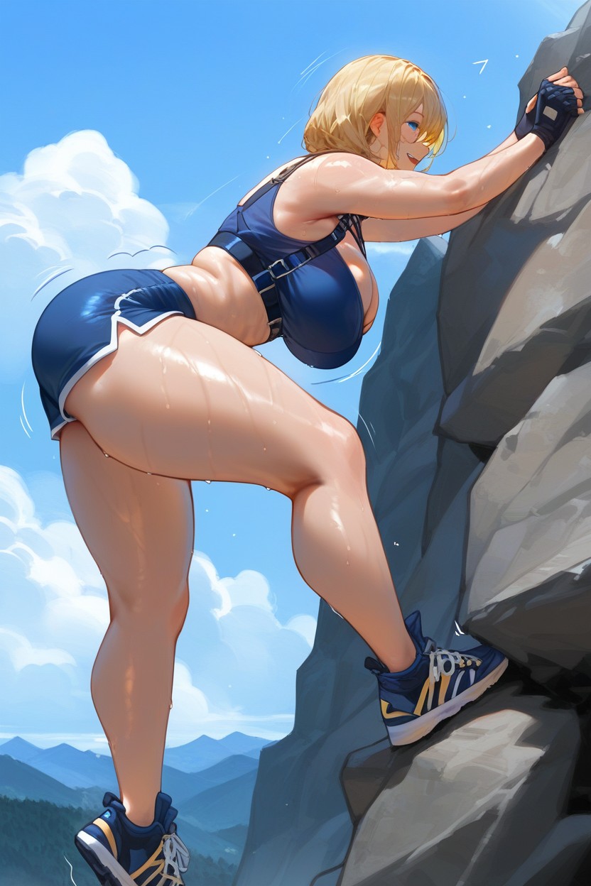 Cloud, Cotton Shorts, Up Right Hentai AI Porn