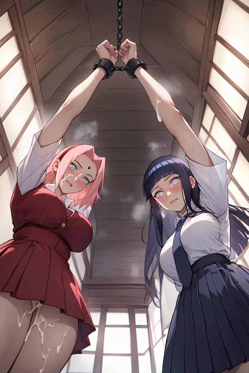Two Women, 18+, Sweating Hentai AI Porn