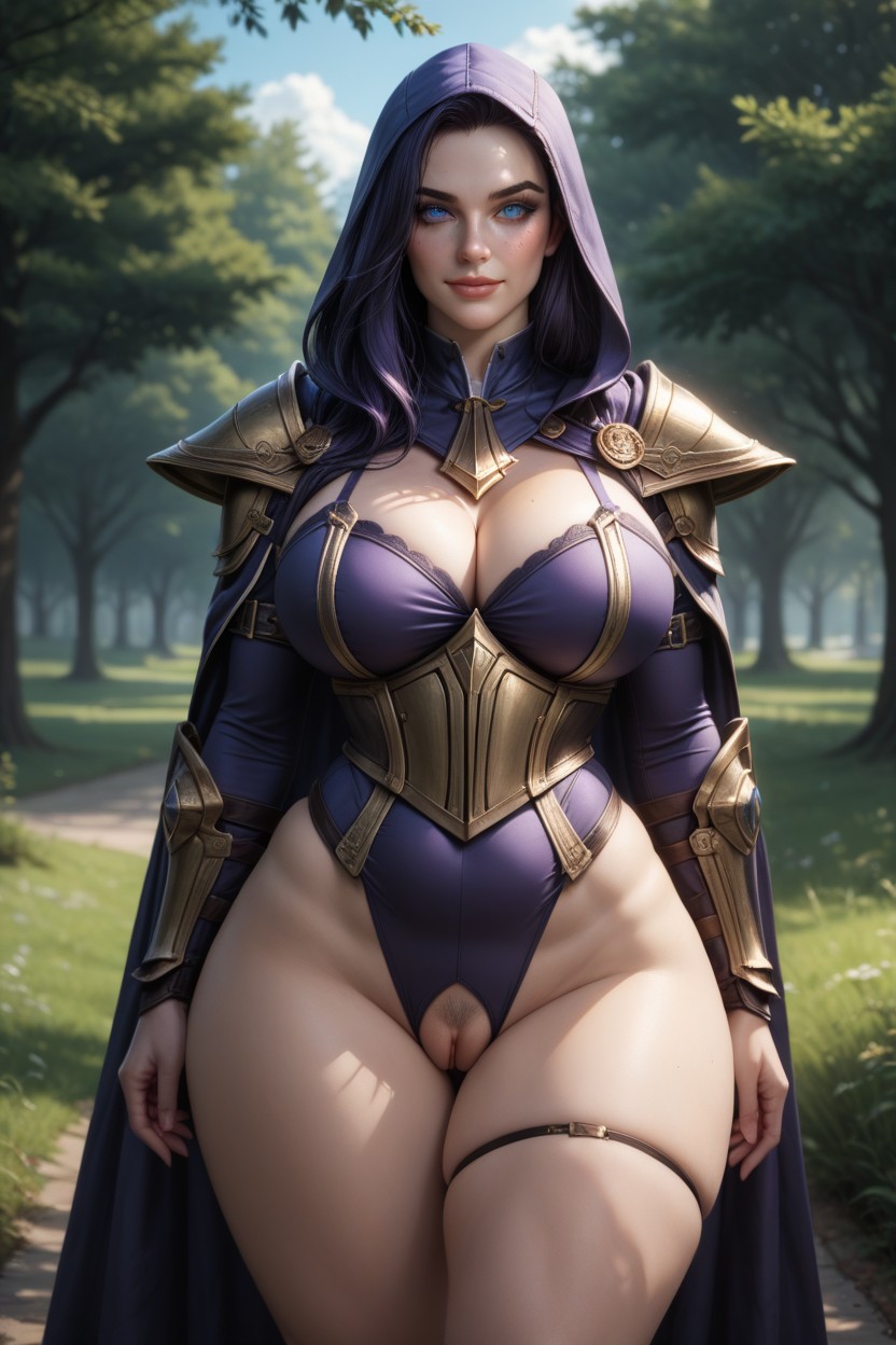 Hooded Cape, 18+, Crotchless AI Porn