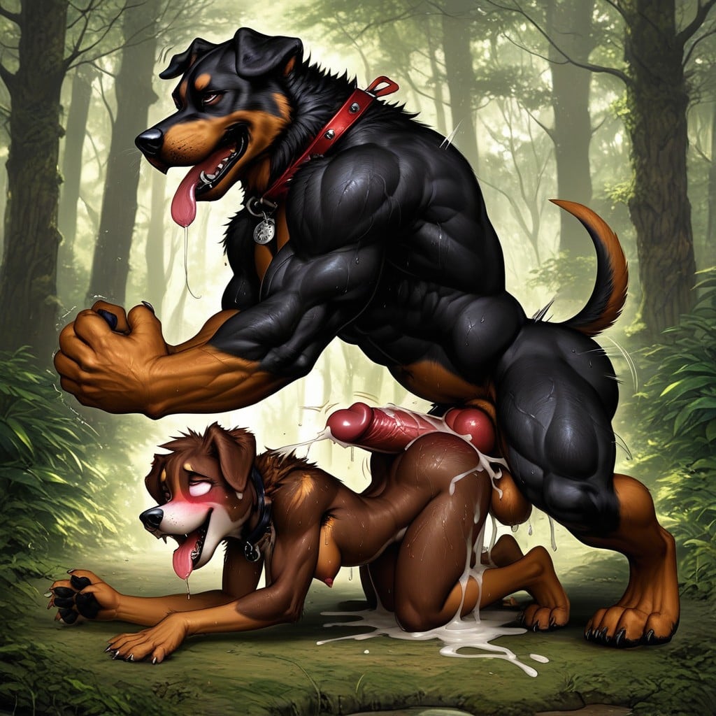 Dogs Anathomy, Head Back, Detailed ファーリーAIポルノ
