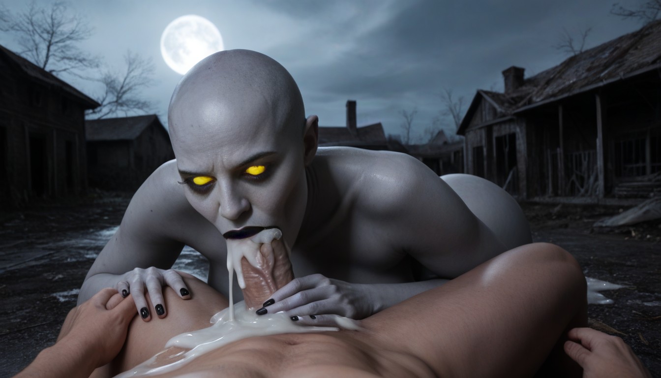 Man Laying Down, Yellow Eyes, Muscular Man AI Porn