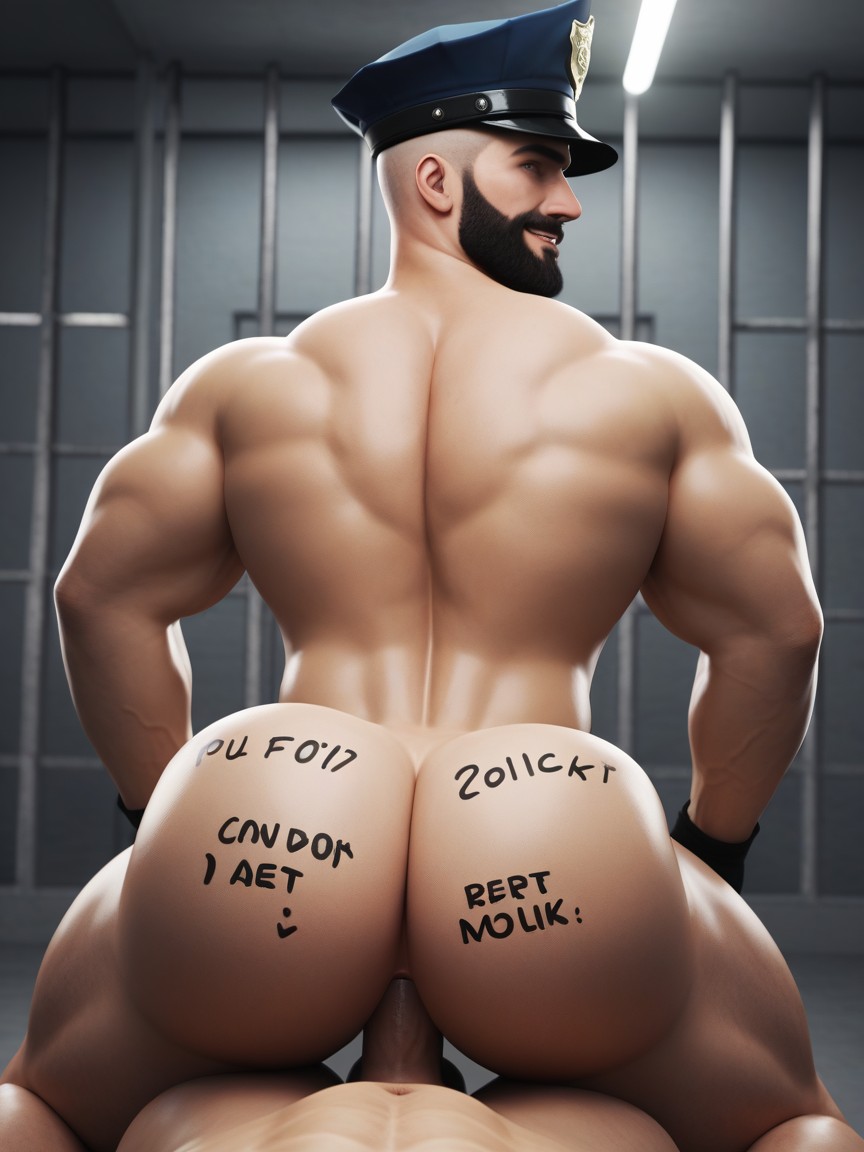 Police Crowd, Interrogation, Police Costume AI Gay Porn