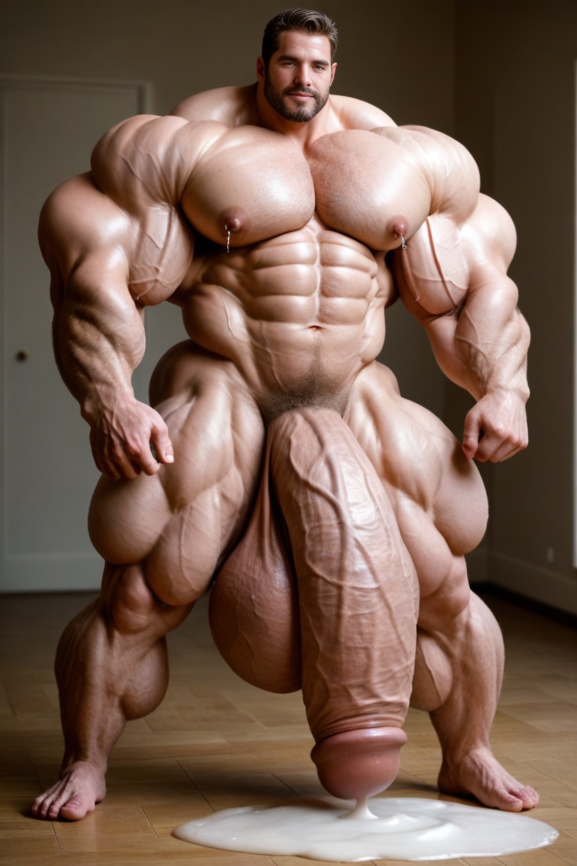 Veiny Hyper Muscles, Flaccid Extreme Hyper Cock, Porn AI Gay Porn