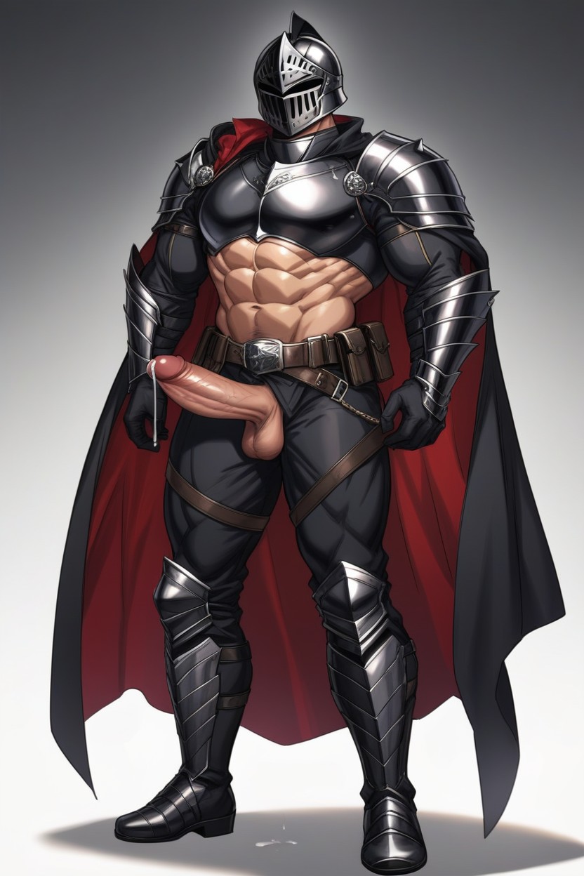 Tall Height, Penis Standing Up Straight, Dark Dungeon Background AI Gay Porn