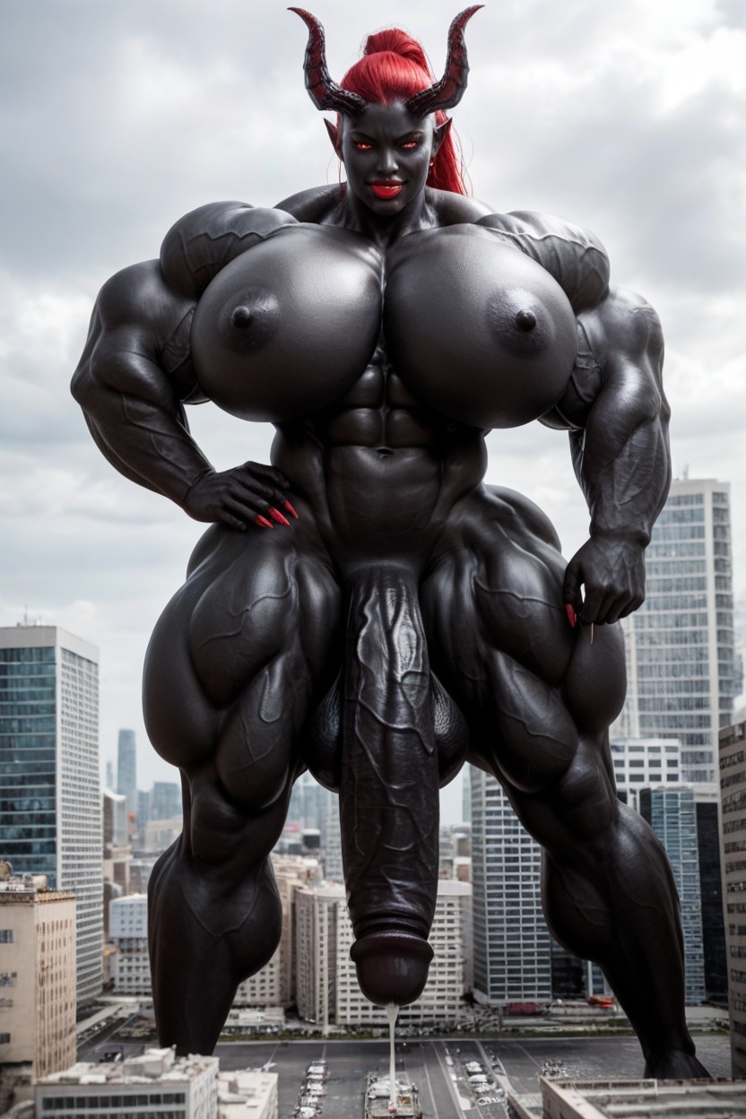 Higher Than Skyscrapers, Destruction, Big Oni Horns ニューハーフAIポルノ