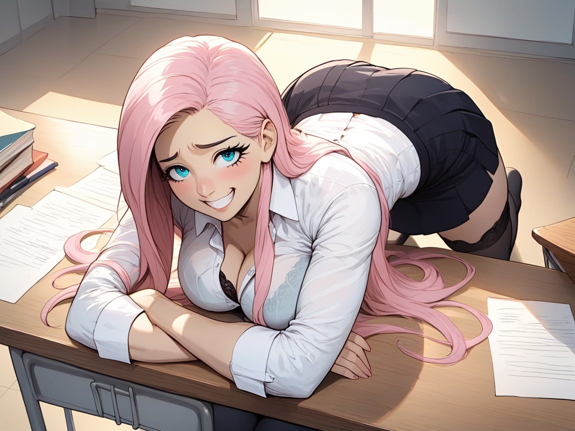 Bottom Up, Angle View, Eyeliner Hentai AI Porn