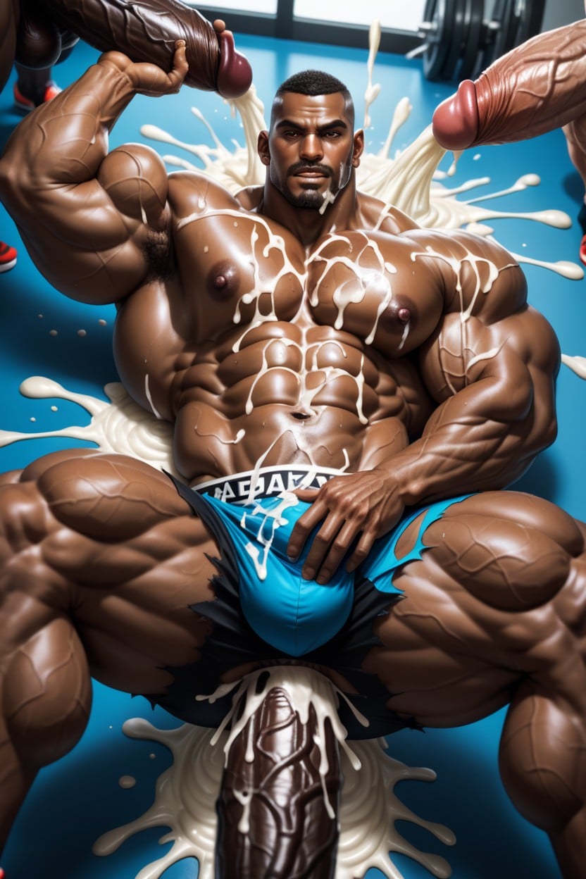 Cum On Face, Oversized Muscles, Cum On Clothes AI Gay Porn