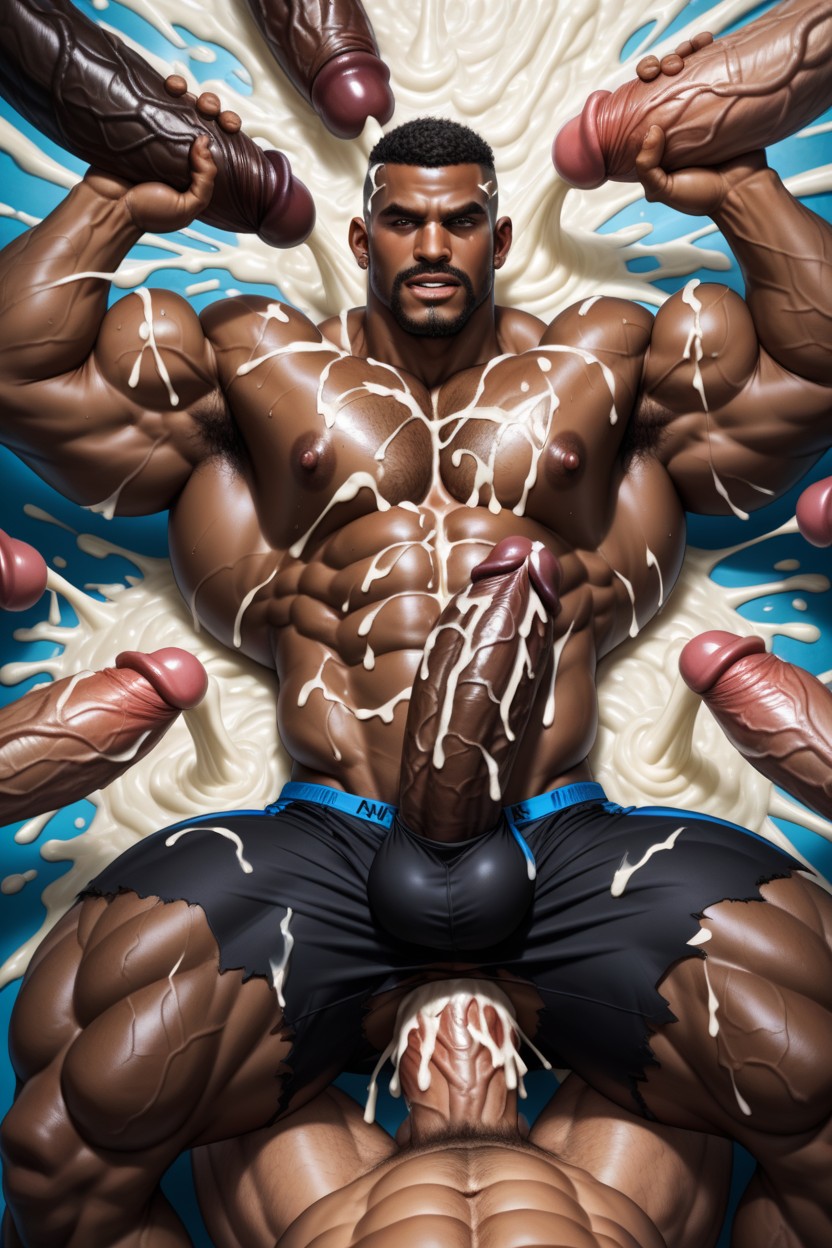 Cum On Clothes, Huge Black Bodybuilders, Gigantic Bodybuilders AI Gay Porn