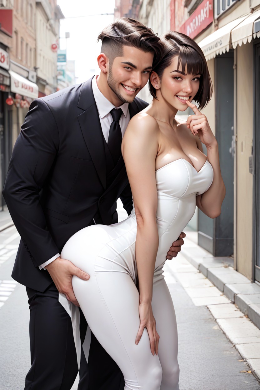 Grabbing Ass, 18+, Big Sweet Eyes AI Porn