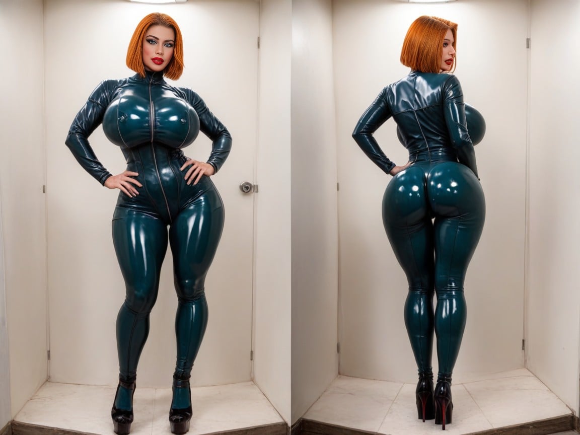 Ginger, Sweaty, Hands On The Hips AI Porn