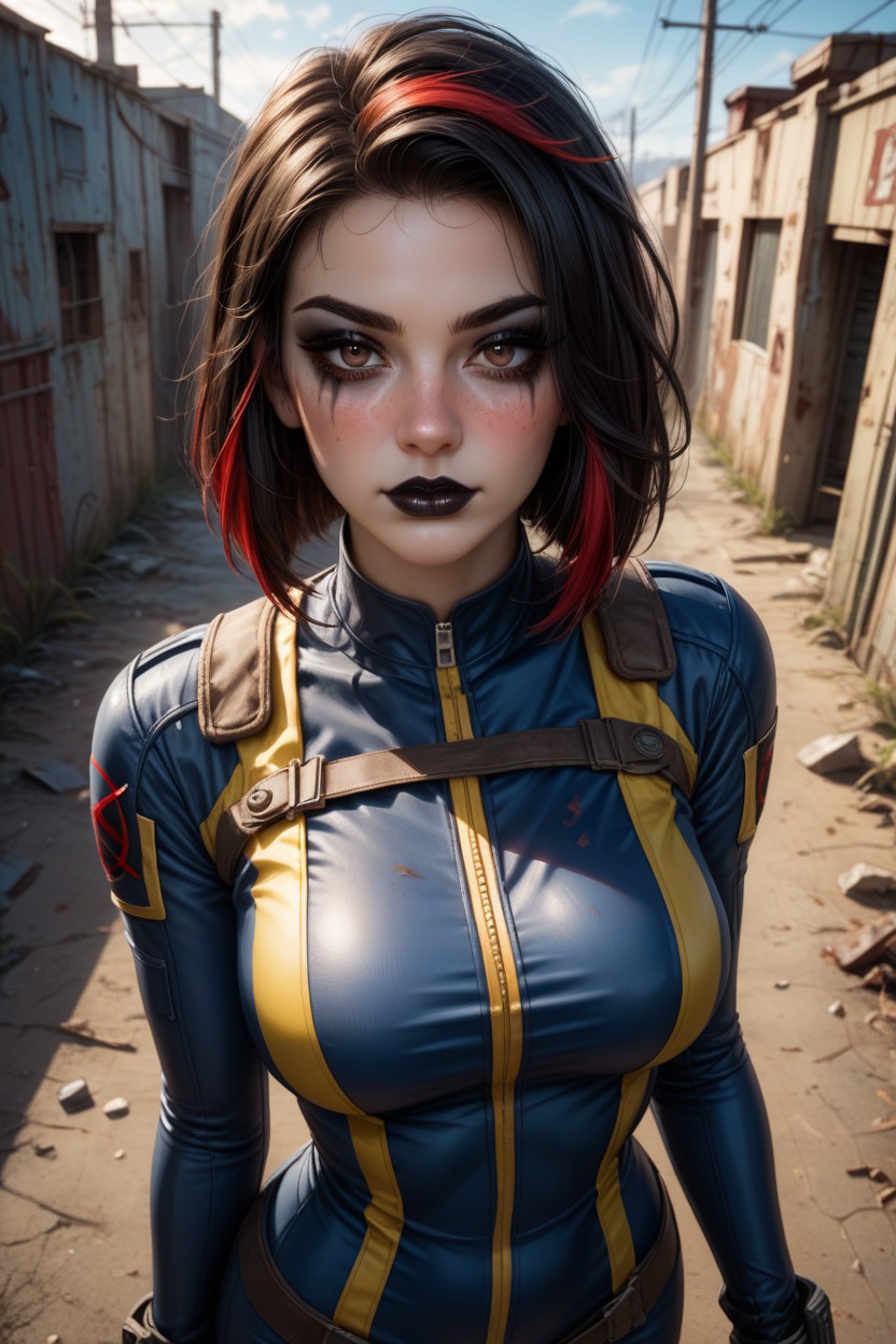 Form Fitting Clothes, Hair, Bob Hair Hentai AI Porn