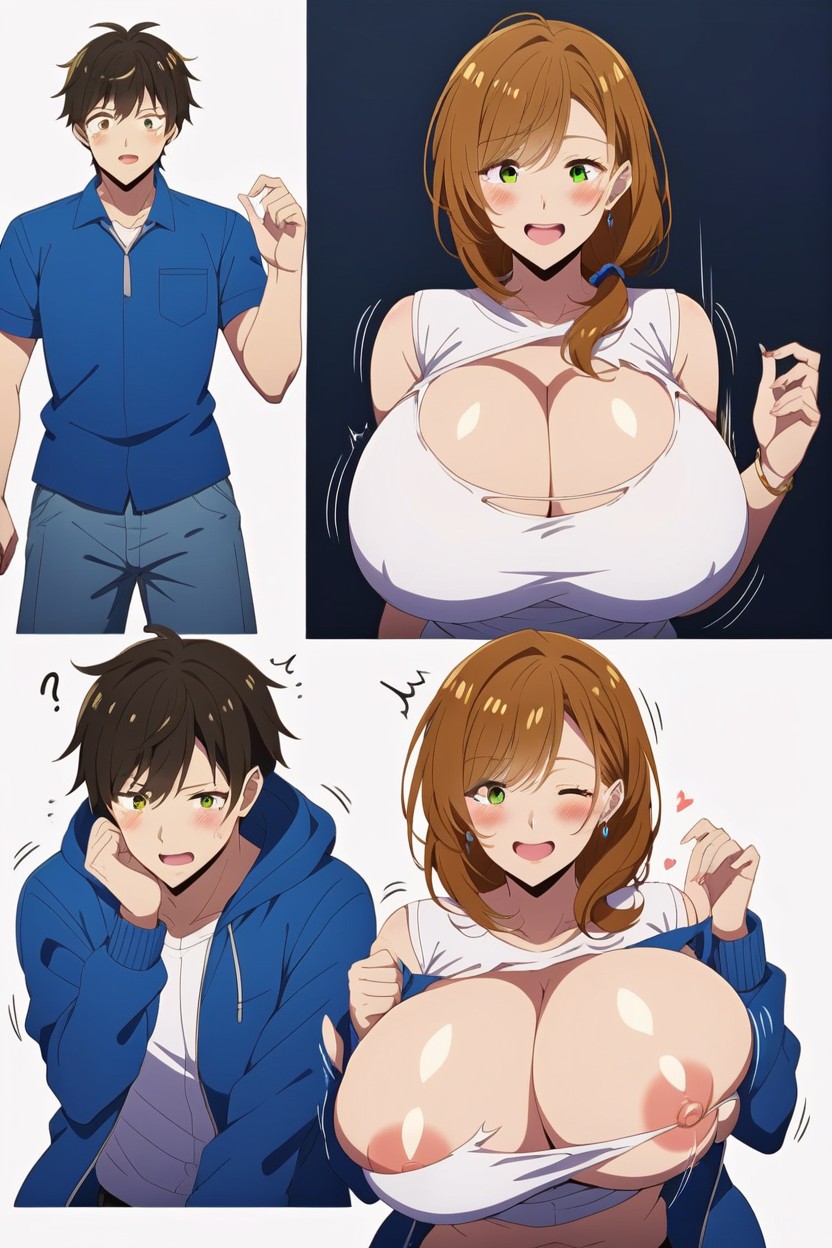 Brunette, Italian, Multiple Views AI Porn
