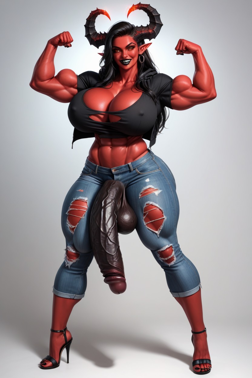 Barefoot, Ripped Hoodie, Ripped Clothing Hentai IA