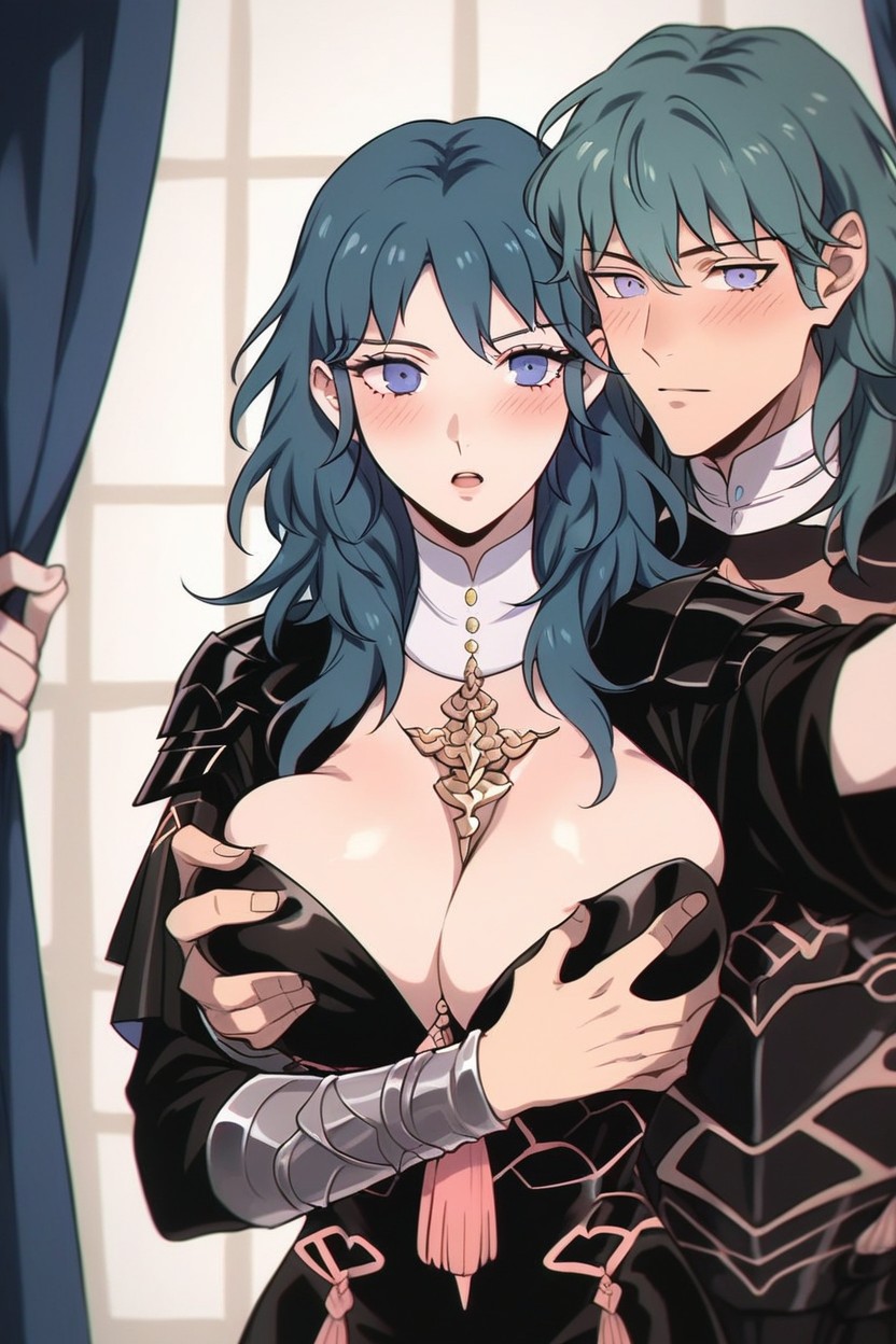 Breasts To Face, Side View, Motorboating Hentai AI Porn