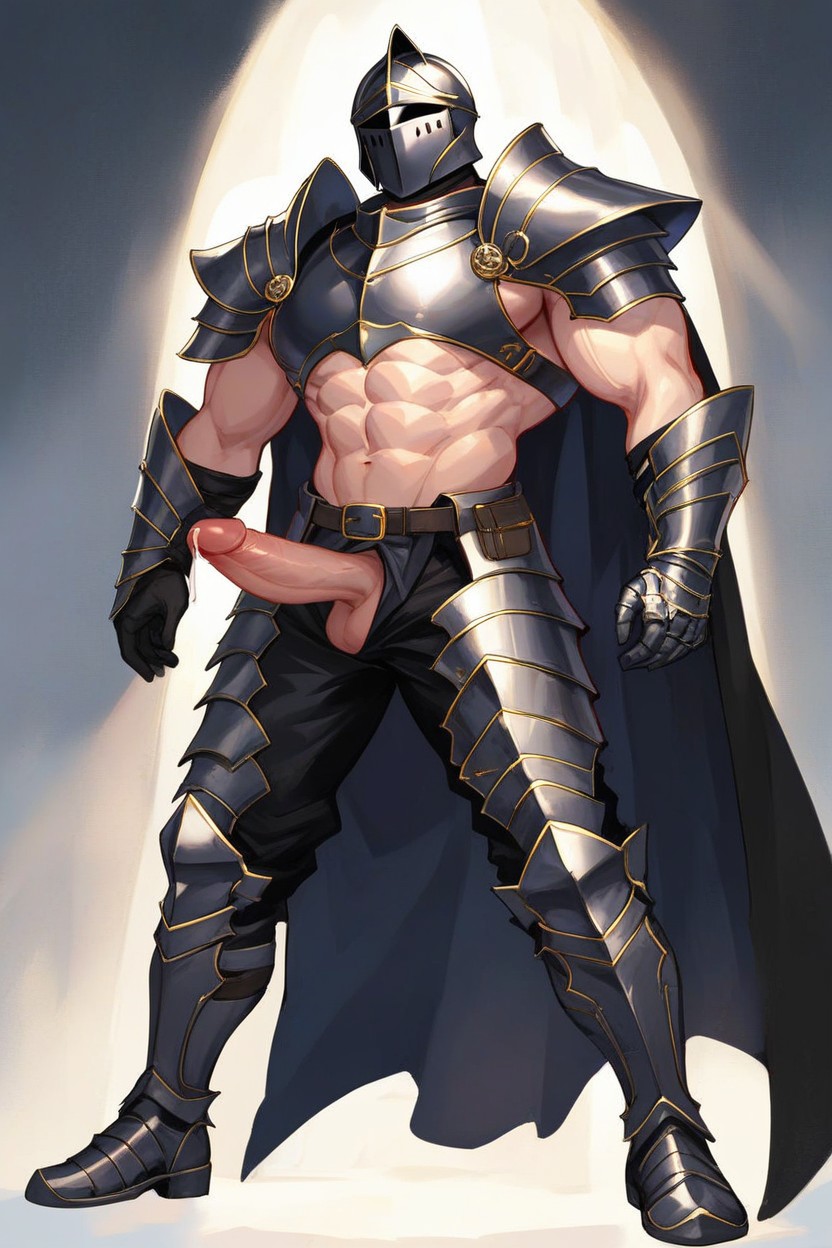 Moonlight Rays, Hard Penis, Tall Height AI Gay Porn