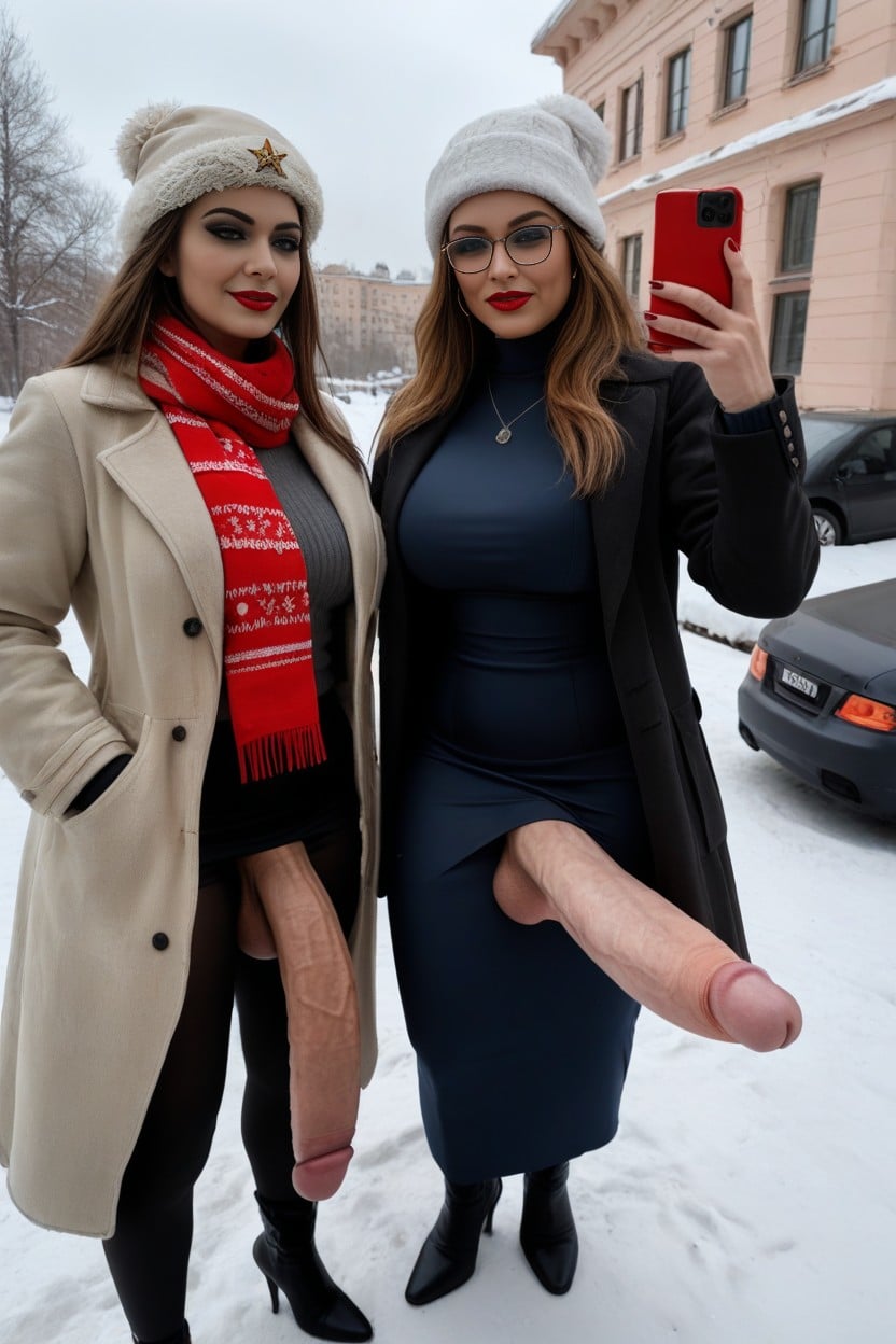 Gloves, Russian Woman, Flirting 人妖AI色情