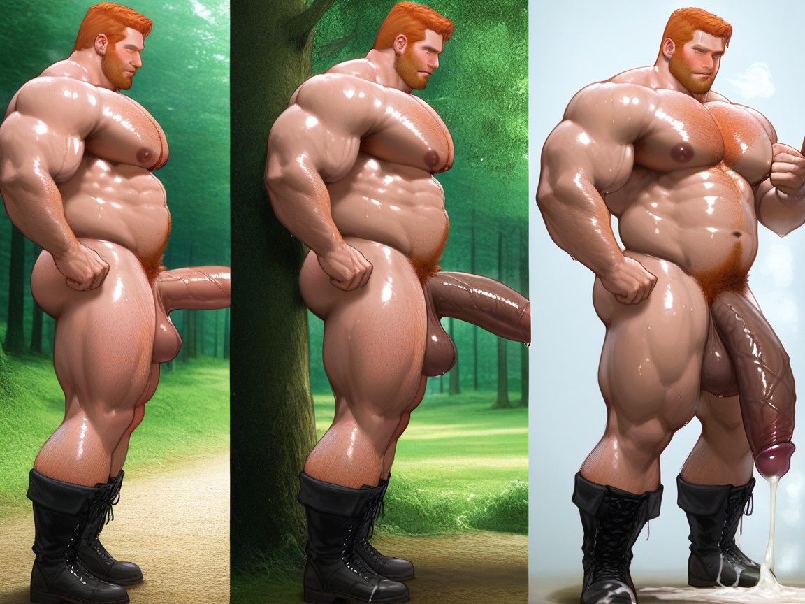 Multiple Views, Big Testicles, Rugged Physique AI Gay Porn