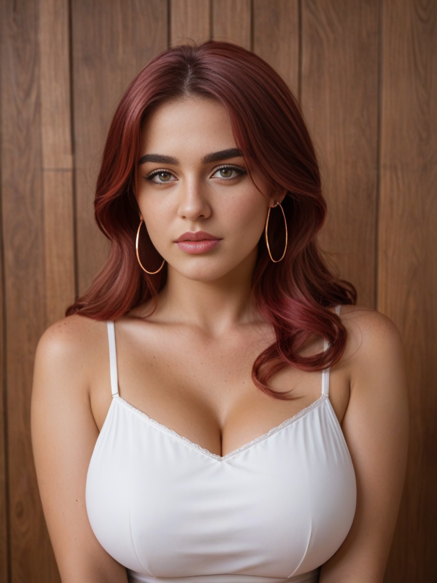 High Cheekbones, Red Skin, Full Lips With Gentle Curve AI Porn