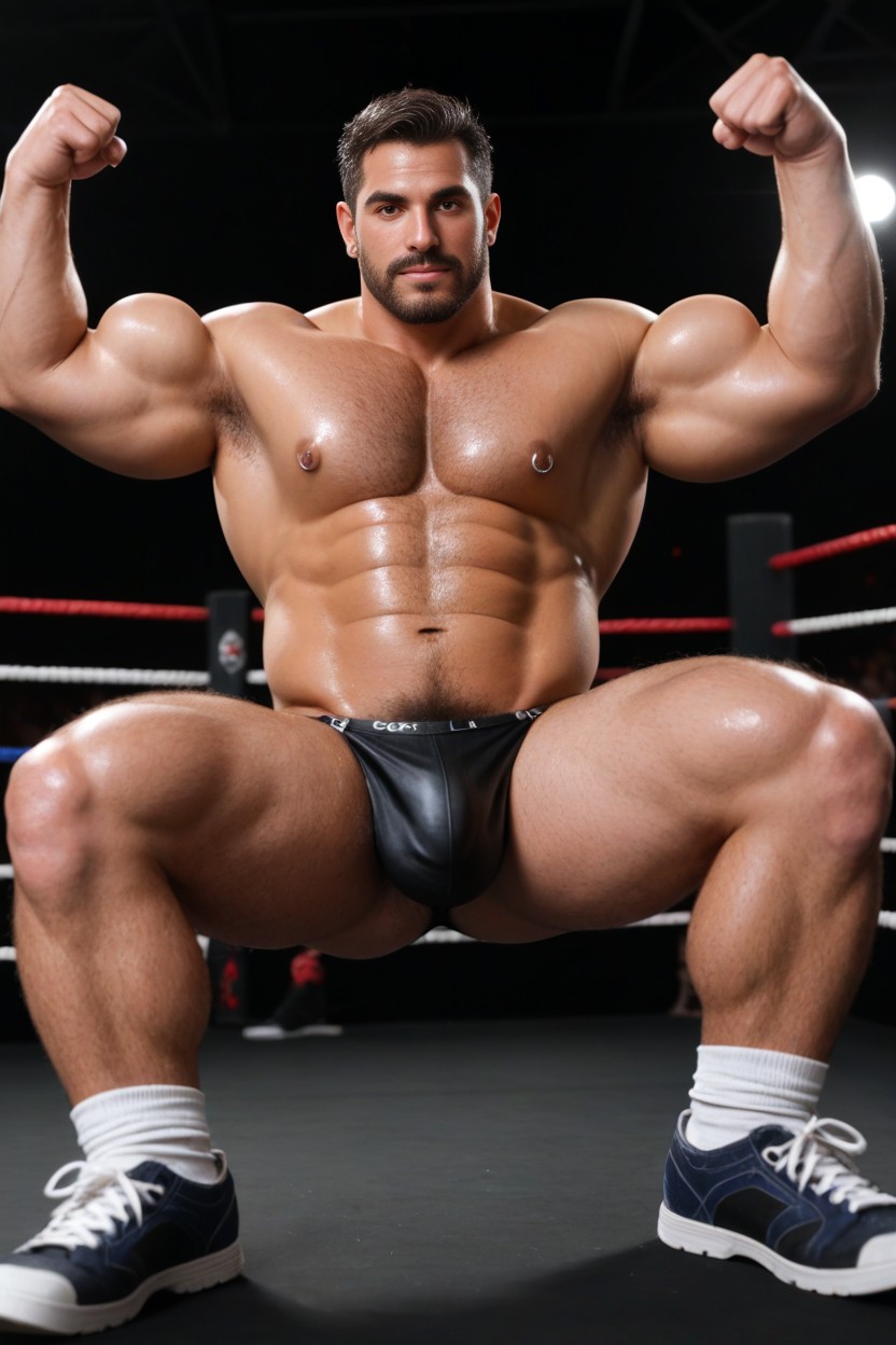 Waist Shot, Beard, Arena AI Gay Porn