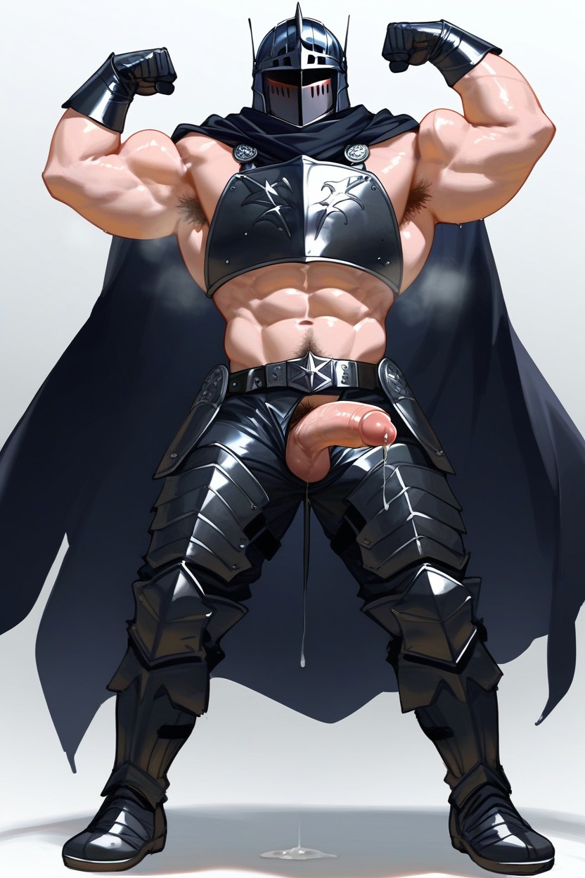 Black Cape, 18+, Muscular Body AI Gay Porn