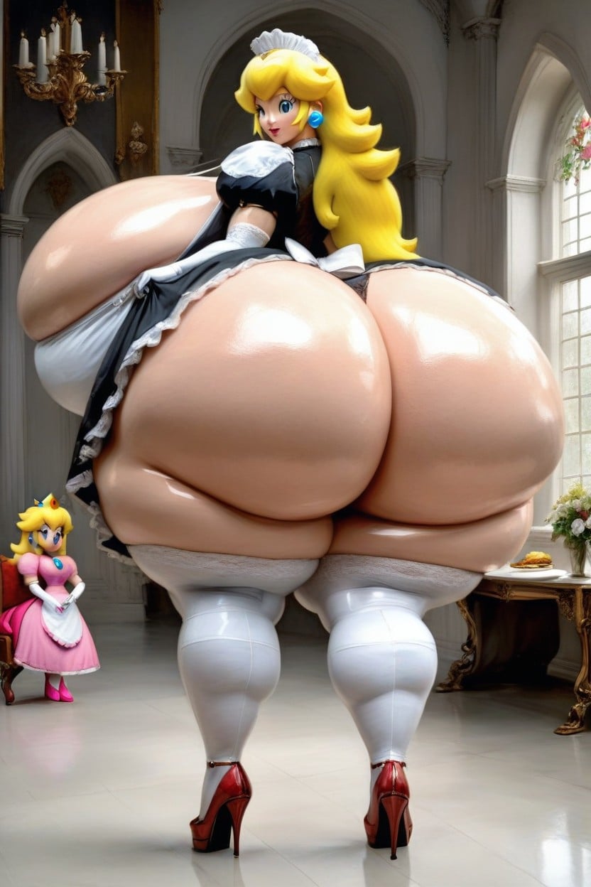 Full Body, Waist, Hyper Breasts Pornografia de IA
