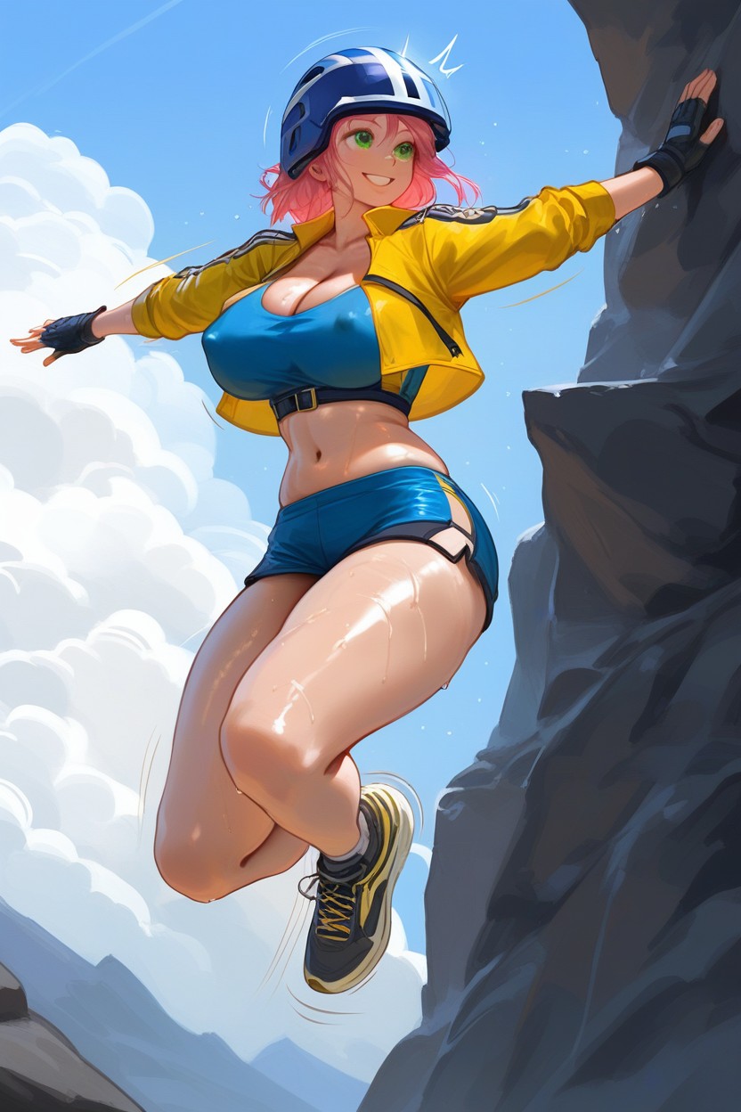 Cotton Shorts, Looking Up, Stone Hentai AI Porn
