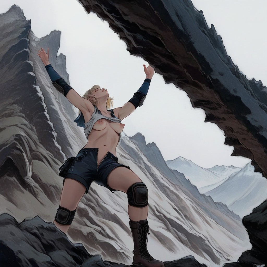 Supergirl, Climbing Boots, Knee Pads AI Porn