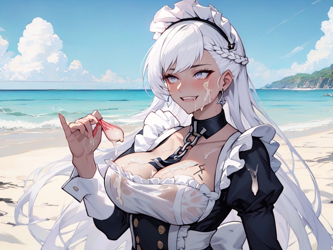 Beach, Motion Lines, High Resolution Hentai AI Porn