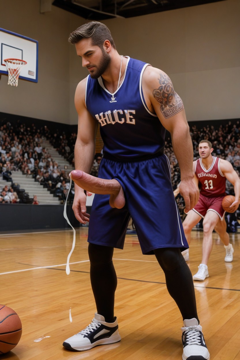 18+, Boyish Charm, Standing In Basketball Court Porno gay IA