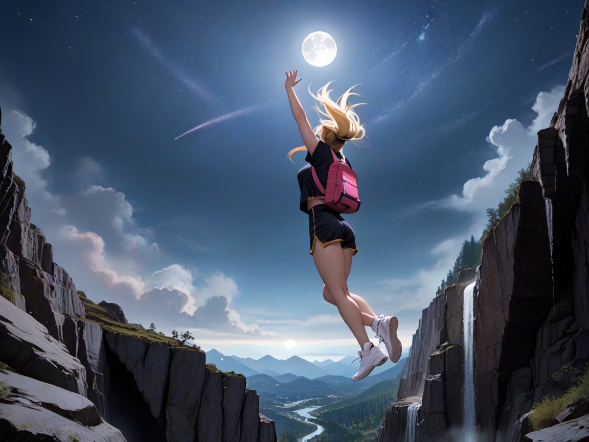 Black Tight Shorts, Full Moon, 18+ Hentai IA