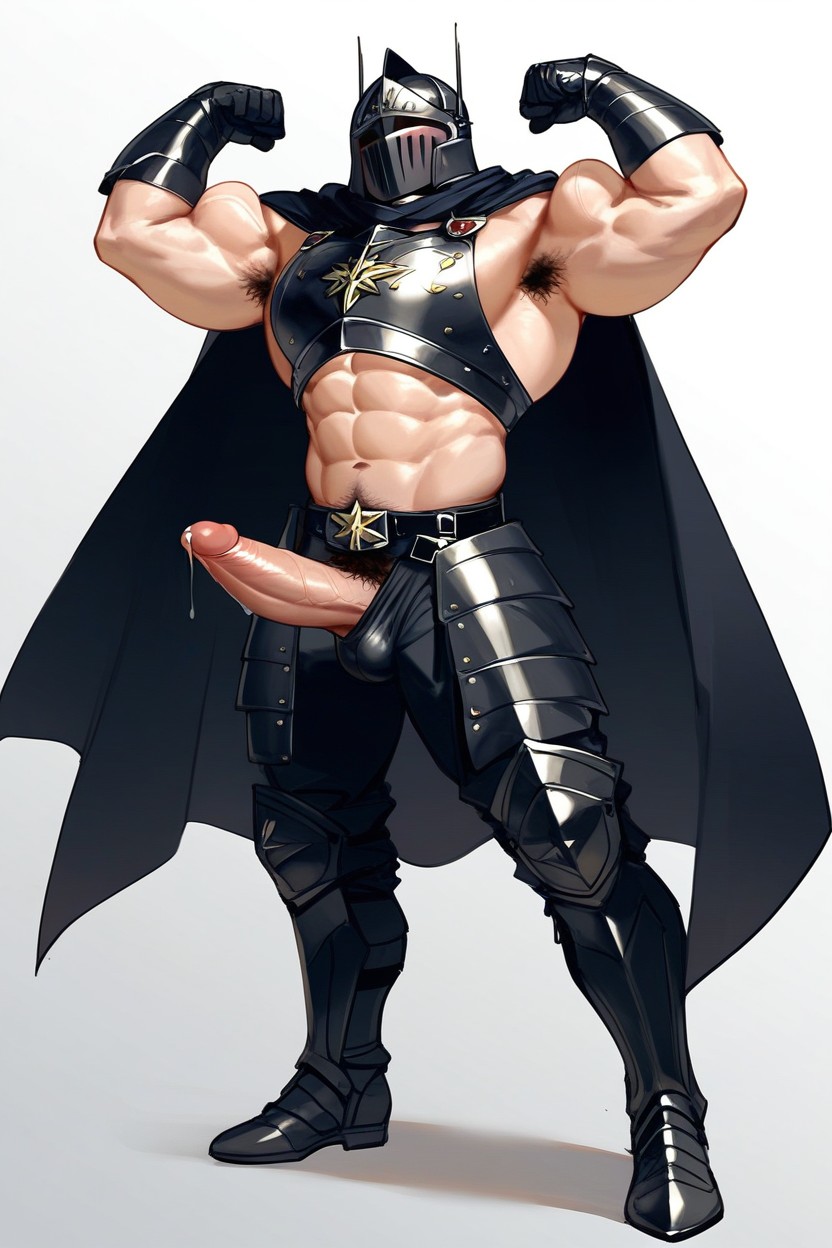 Dynamic Pose, Long Penis, Armpit Hair AI Gay Porn