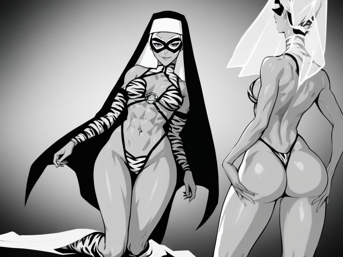 Squared Breast Width, Cul Énorme, Squared Hips Porno IA Latina