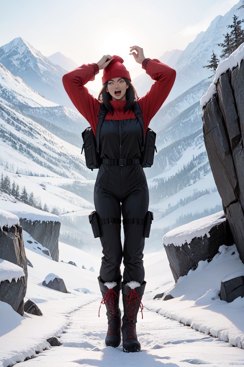 Bodysuit, Mountains, Claws AI Porn