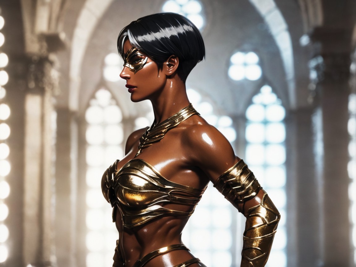 Fantasy Setting, One Woman, Gladiator Latina AI Porn