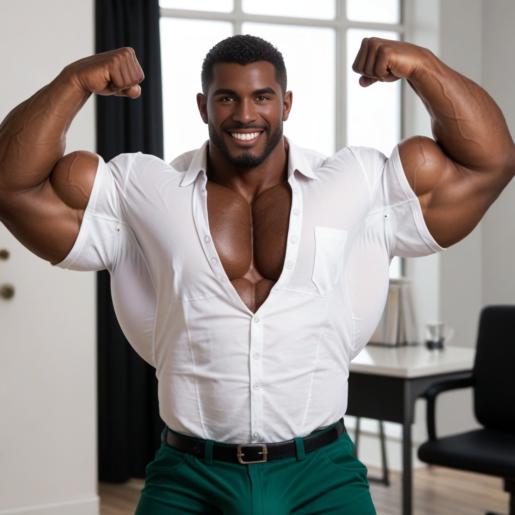 18+, Extremely Massive, African AI Gay Porn