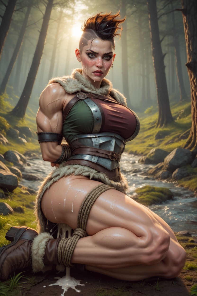 Blushing, Buzzcut, Dawn AI Porn