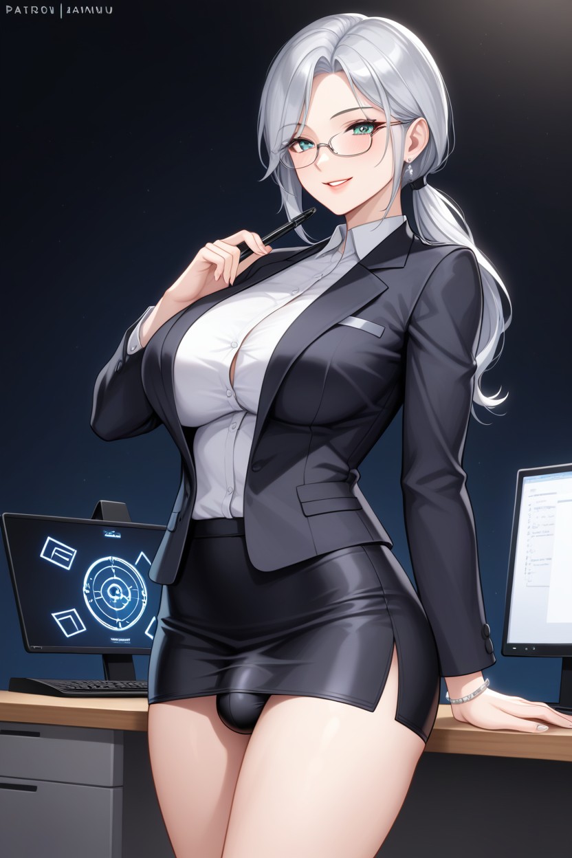 18+, Subtle Cleavage, Ultra Detailed Face And Outfit Hentai AI Porn